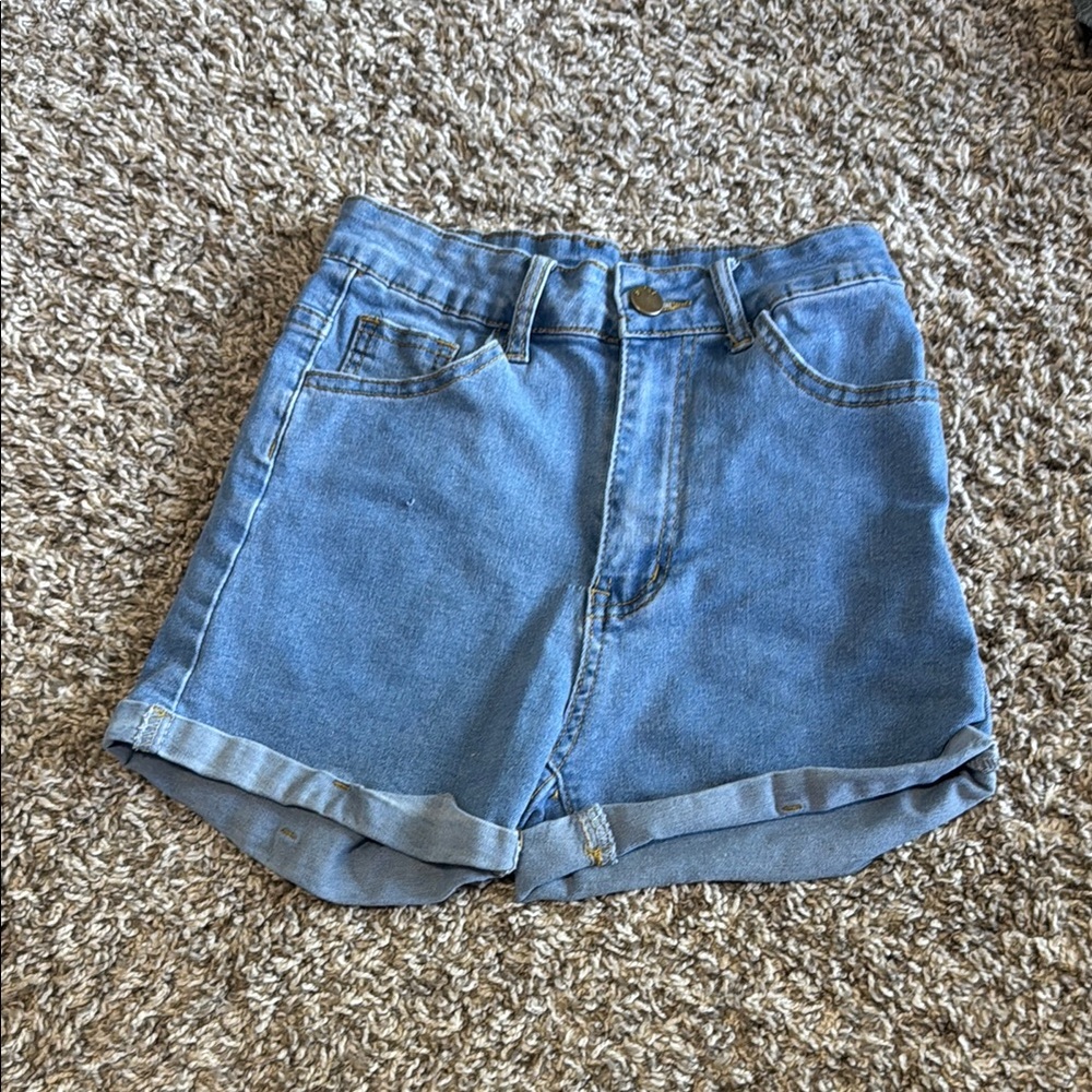 Classic Blue Denim Women's Shorts